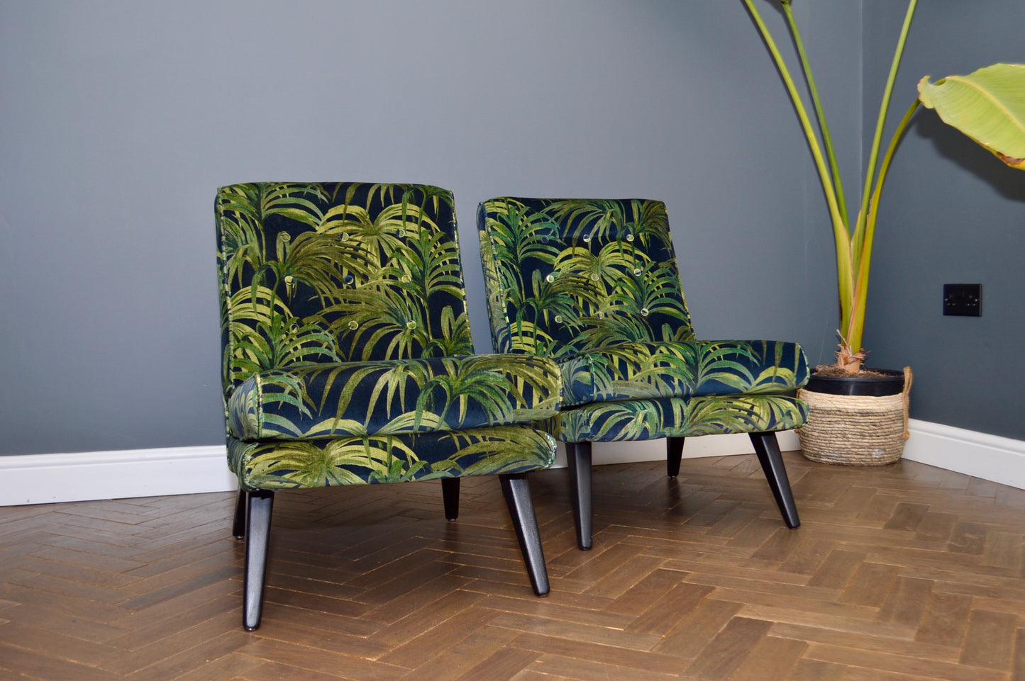 Vintage Pair G Plan TV Lounge Chairs