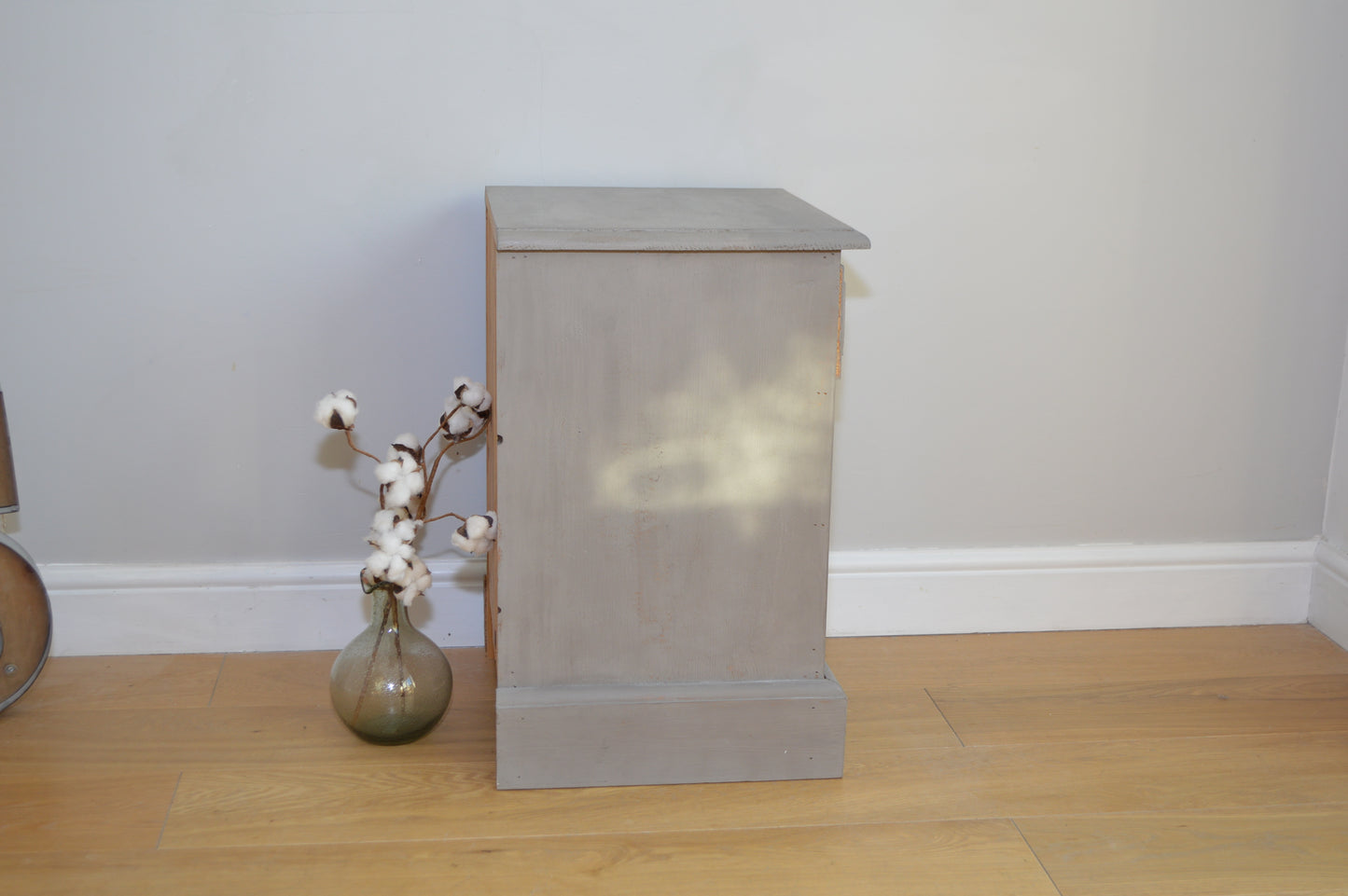 Vintage style Pine Bedside table/ Cabinet