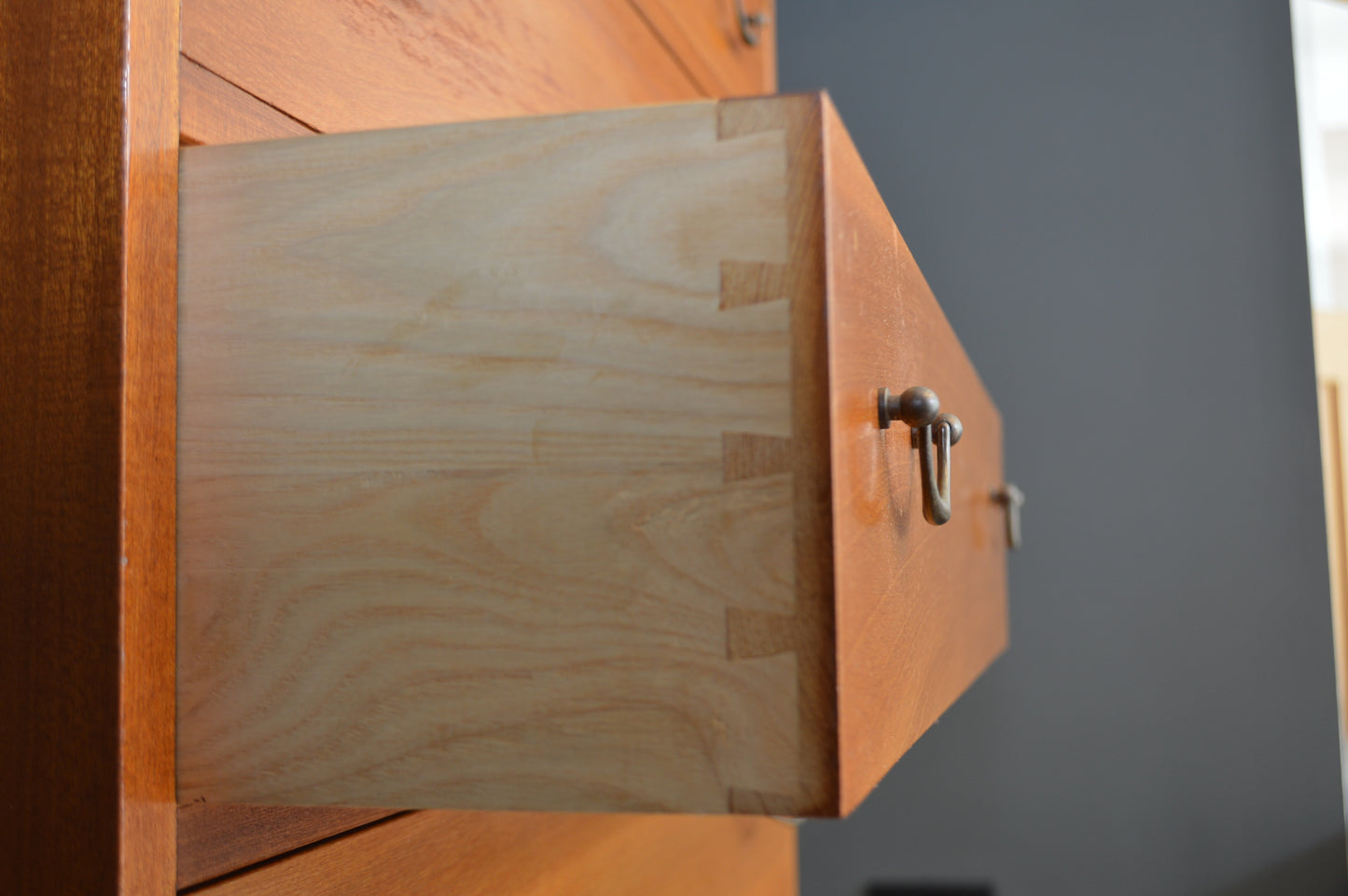 Vintage Heals Mid Century Tallboy/Chest of drawers