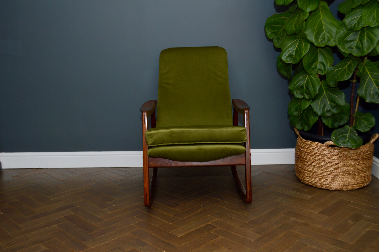 Mid Century Teak Rocking chair Danish style