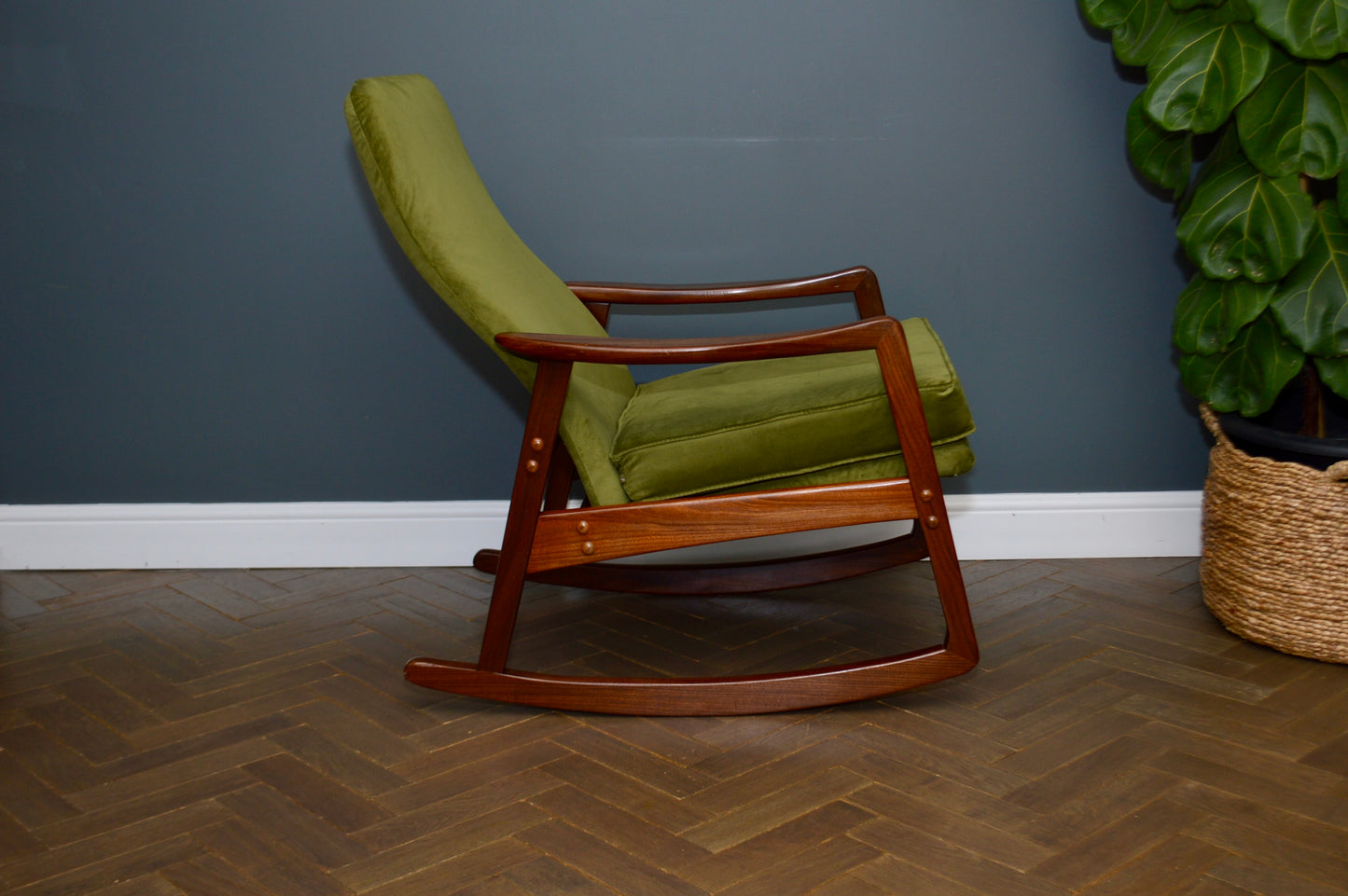 Mid Century Teak Rocking chair Danish style