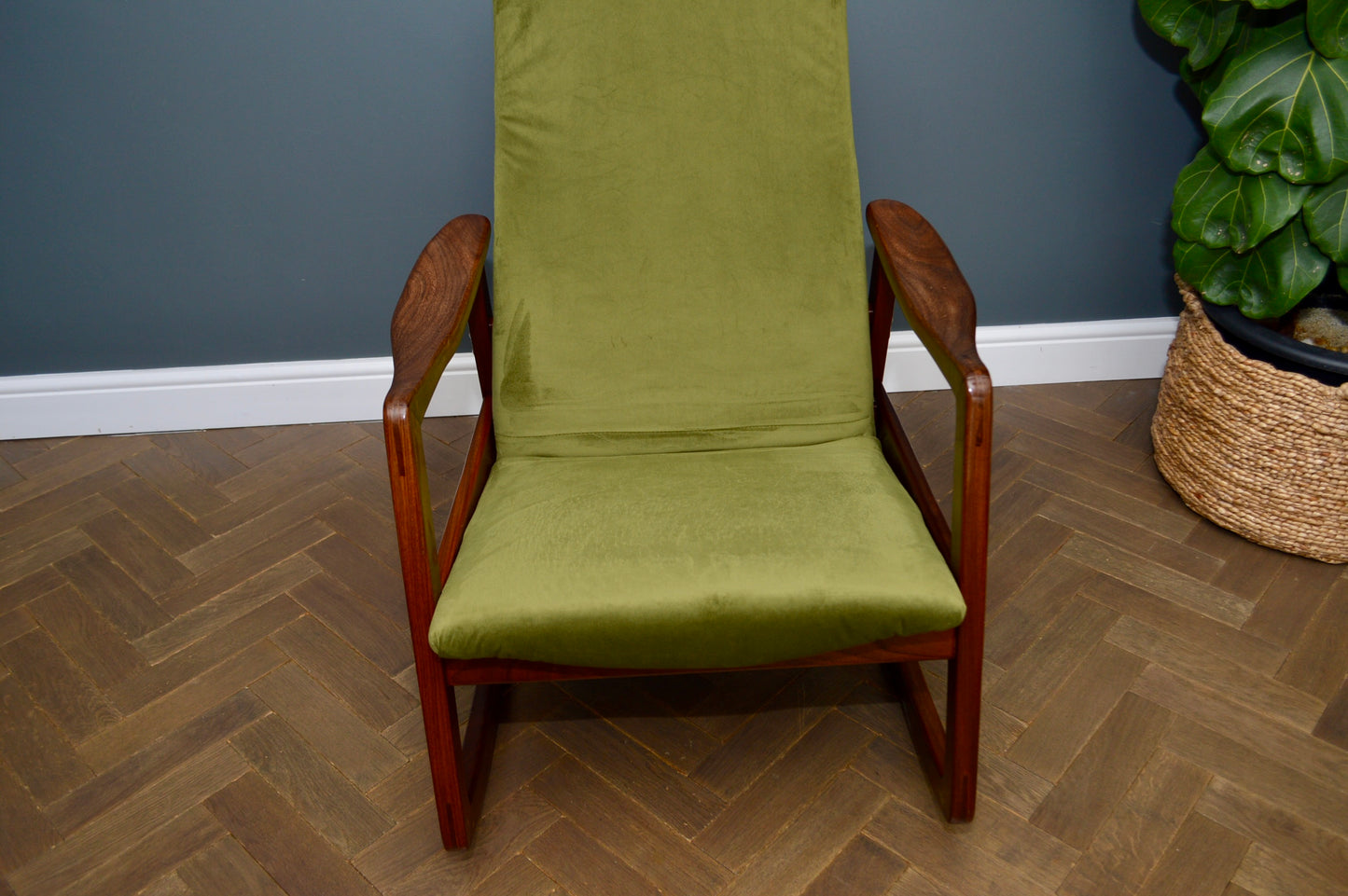 Mid Century Teak Rocking chair Danish style