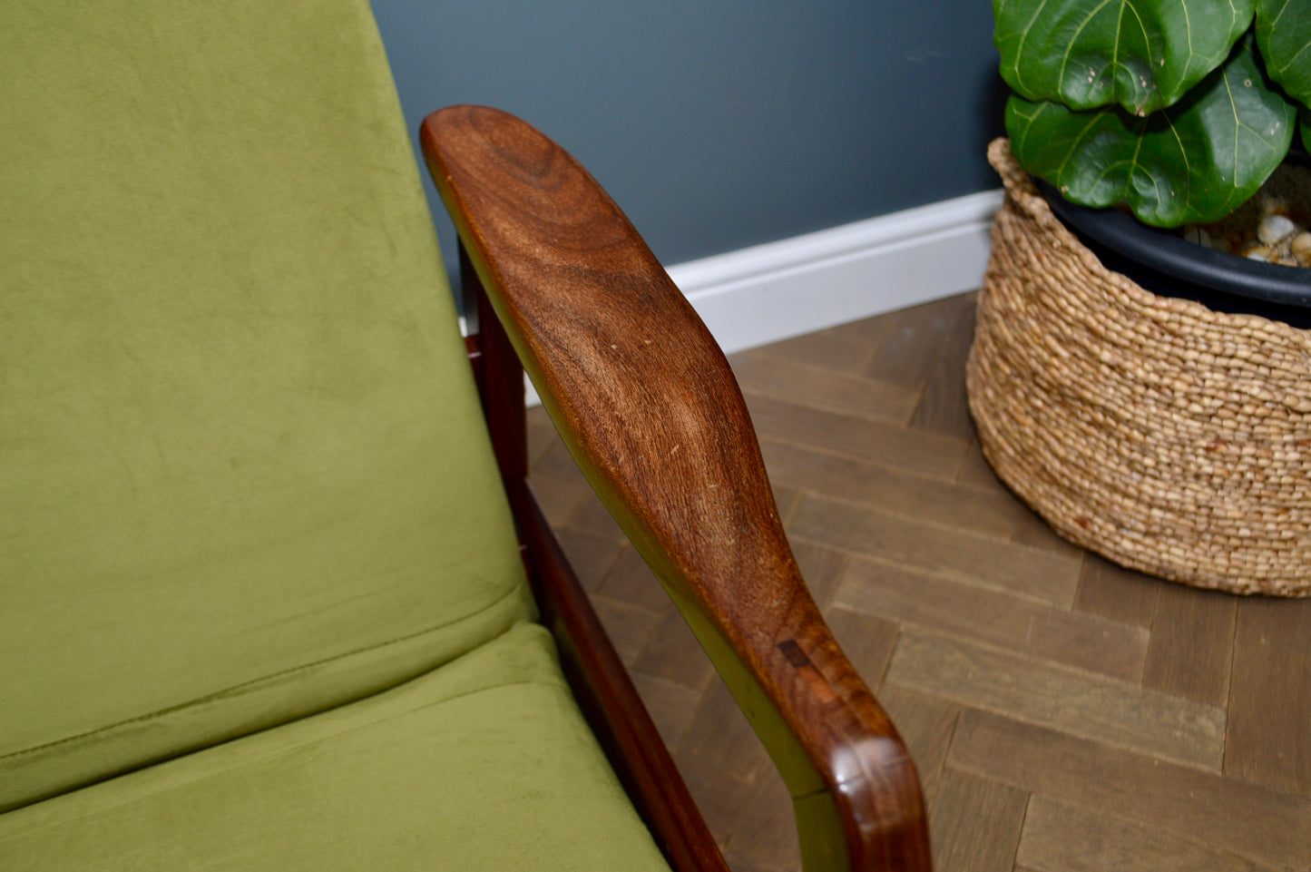 Mid Century Teak Rocking chair Danish style