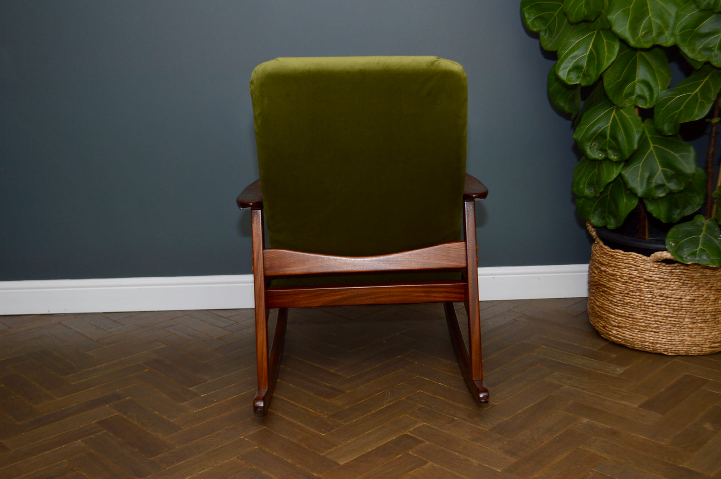 Mid Century Teak Rocking chair Danish style