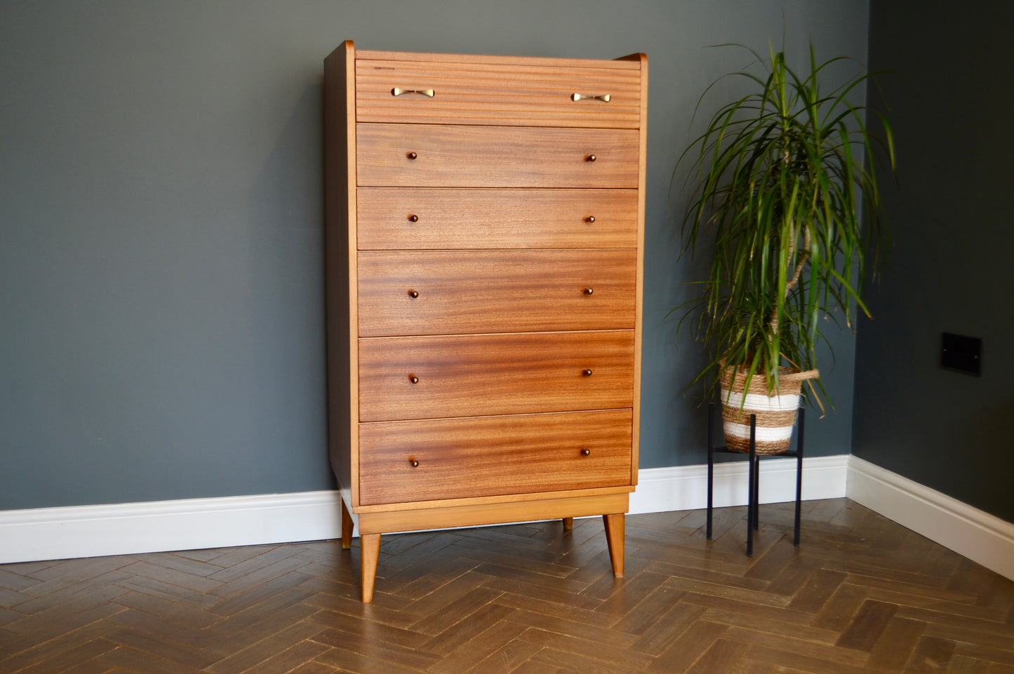 Mid Century Austinsuite Teak Chest of Drawers Danish Design, by Smitten Furniture