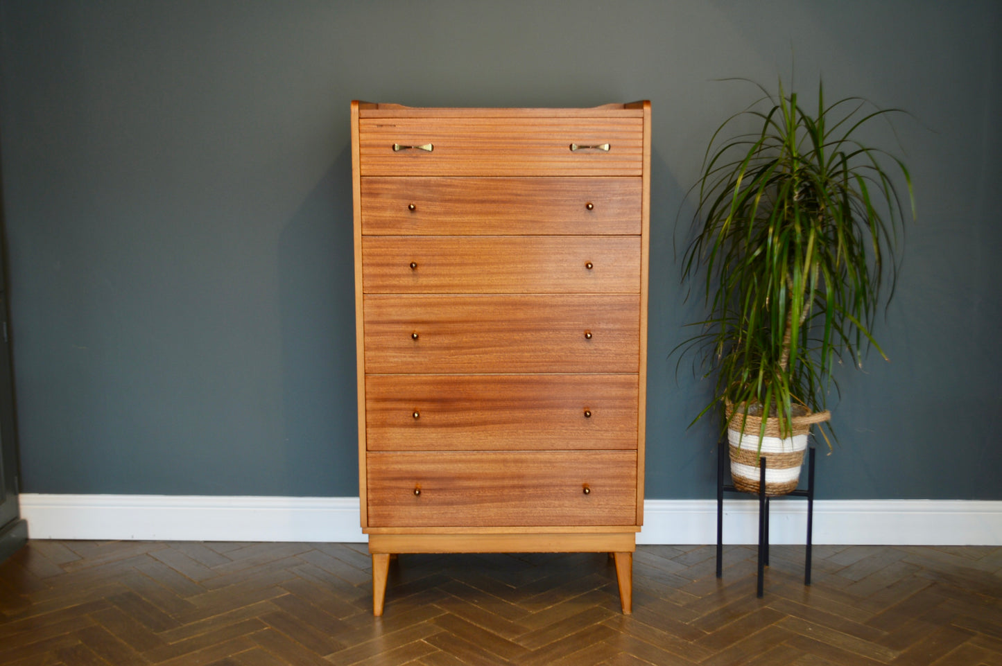 Mid Century Austinsuite Teak Chest of Drawers Danish Design, by Smitten Furniture
