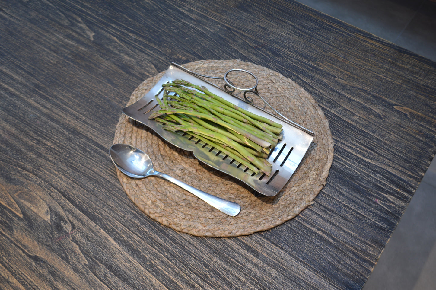 Vintage Silver plated Asparagus Cradle Server/ Tray