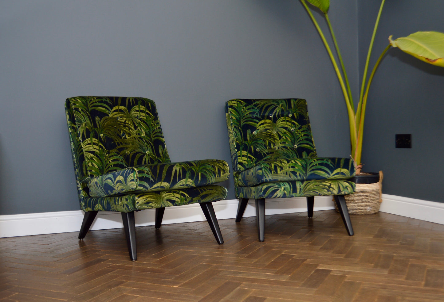 Vintage Pair G Plan TV Lounge Chairs
