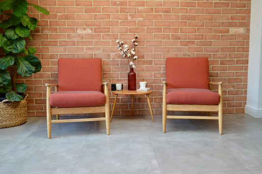 Pair of Mid Century Scandinavian Teak Easy Chairs